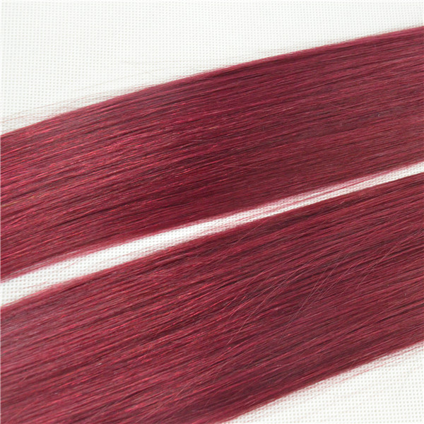 burgundy remy hair weave